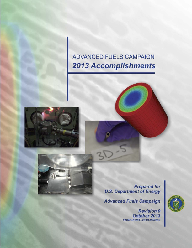 2013 Accomplishment Report Cover
