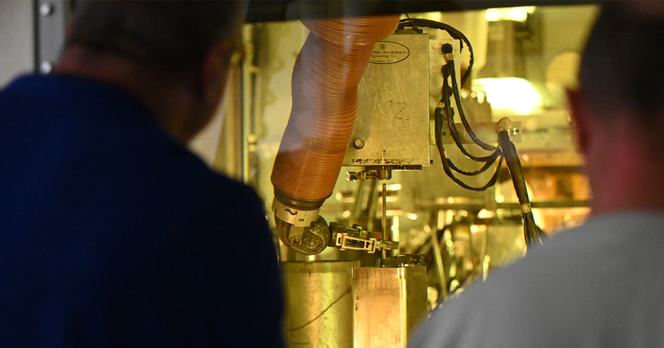 close-up of a nuclear fuel rod